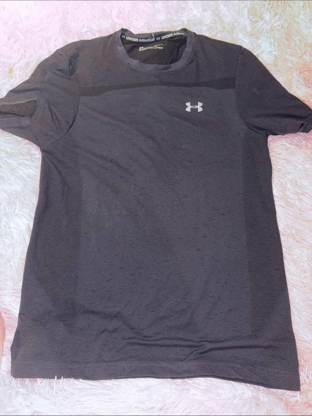 Under Armour Black Short Sleeve Performance Tee with Logo